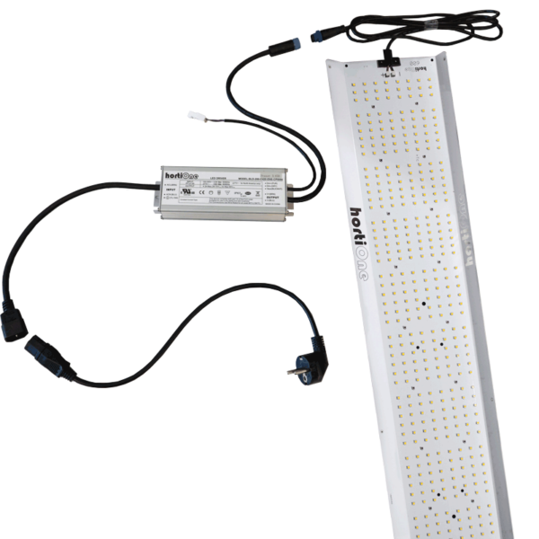 hortiONE 600 LED | 600µmol/s | 220W | 2,9µmol/J 6 hortiONE600-TreiberUndDrähte