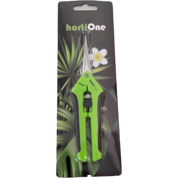 hortiONE Scissors straight blade 1 hortiONE scisssor packaging isolated