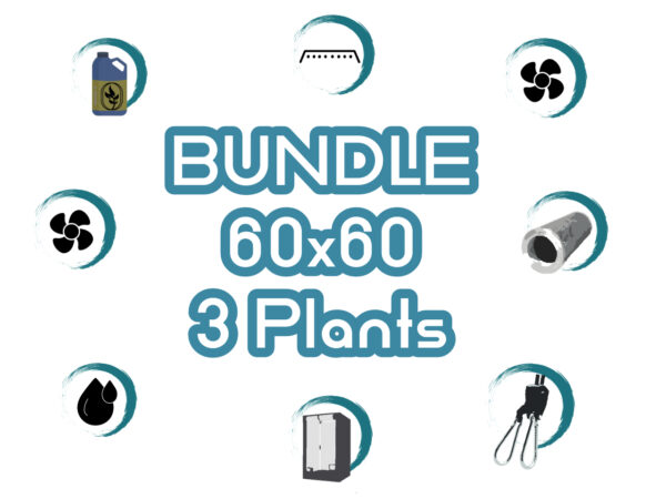 60x60cm | 3 Pflanzen kleines Growbox Komplettset 1 GrowersSupply-eu-3-Plants-.Grow-Bundle-60x60