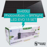 Photovoltaic-LED Bundle