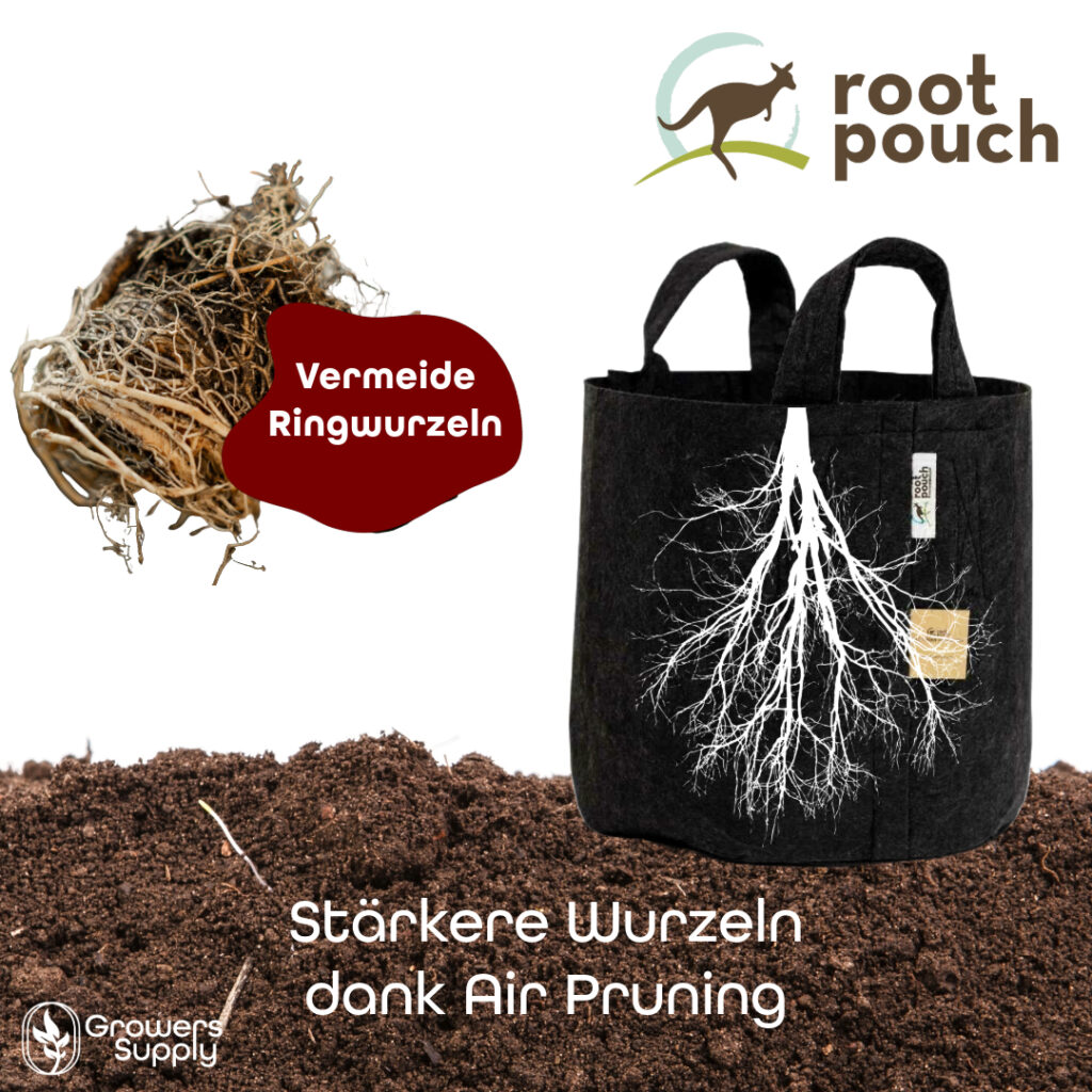 Stofftöpfe - fabric pots -root pocuh- ring roots