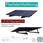 Solar flat roof bracket