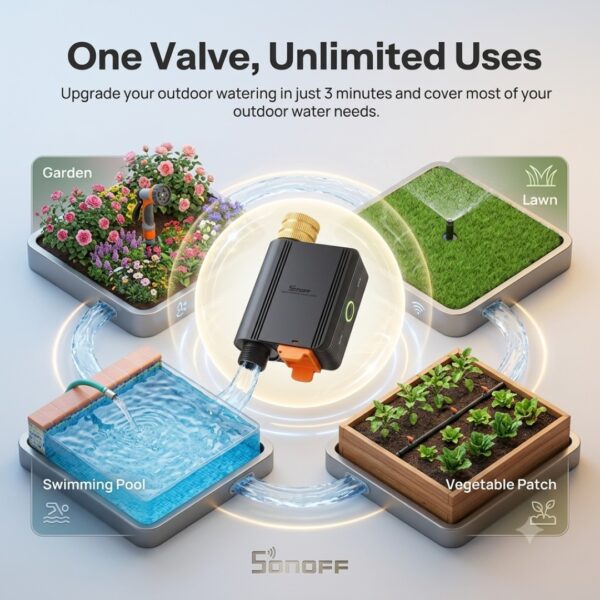 SONOFF SWV-ZFE Hydro ONE Zigbee Smart Water Valve With Flow Meter 2 SONOFF SWV-ZFE Hydro ONE smart water valve